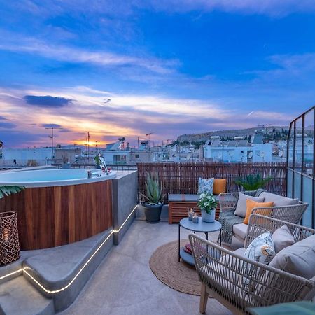 Topfloor Getaway Balcony&Hot Tub+Acropolis View Athens Luaran gambar