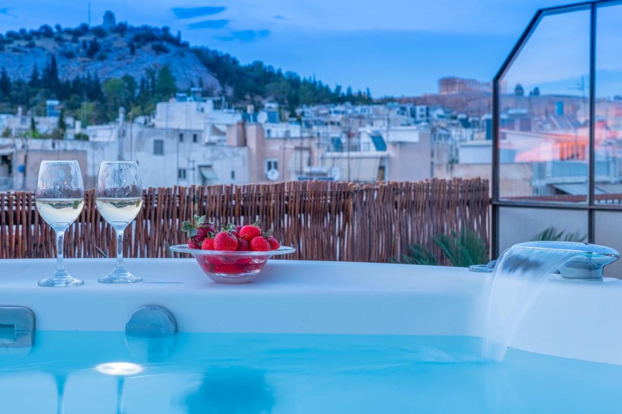 Topfloor Getaway Balcony&Hot Tub+Acropolis View Athens Luaran gambar