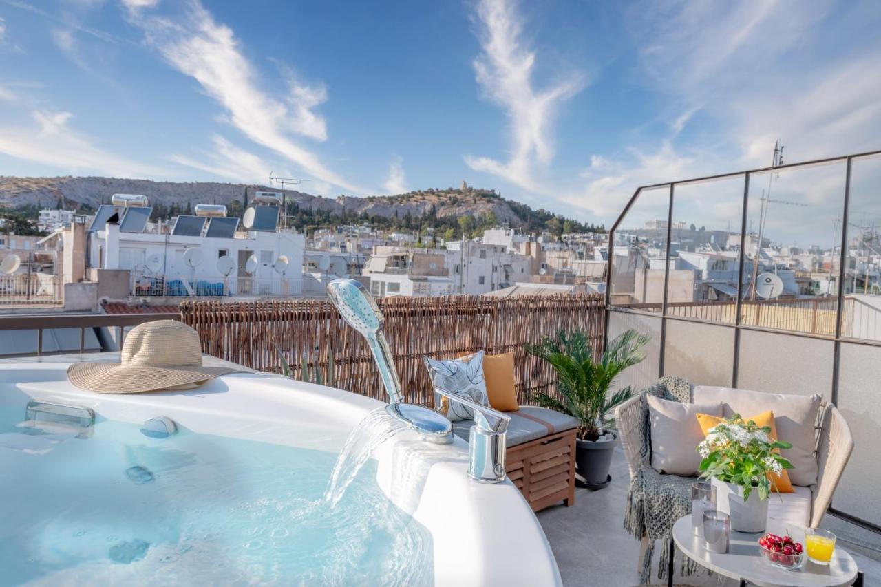 Topfloor Getaway Balcony&Hot Tub+Acropolis View Athens Luaran gambar