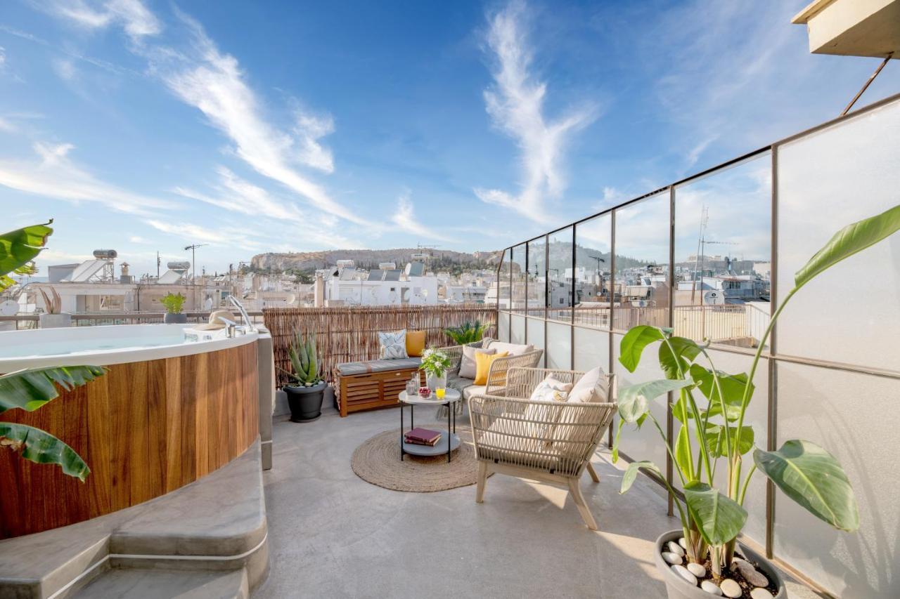 Topfloor Getaway Balcony&Hot Tub+Acropolis View Athens Luaran gambar